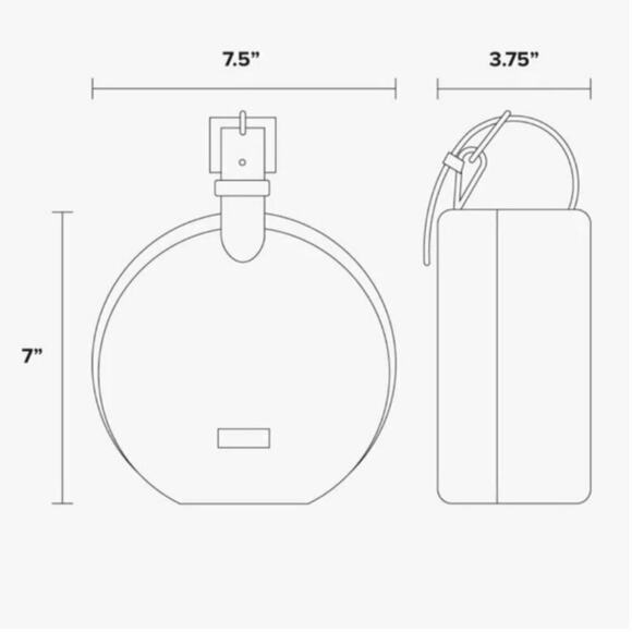 Calpak Baye Mini Hatbox Hard Shell Cosmetic Toiletry Case Metallic Rose Gold 7” - Picture 8 of 8